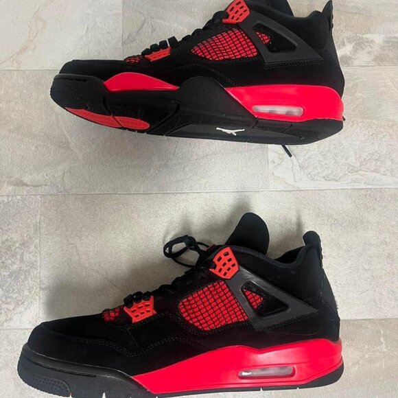 Nike Air Jordan 4 Retro Red Thunder - Size 13/12.5 - Picture 1 of 7